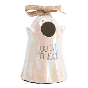 Rae Dunn ~ Too Cute To Spook Luster Ghost Birdhouse